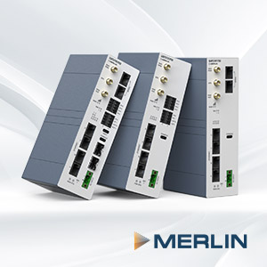 Westermo Merlin cellular routers for remote sites.
