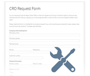 CRO request form.